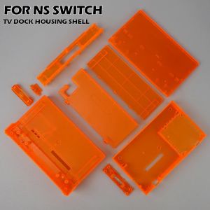 Transparent Replacement Faceplate Housing Shell For Switch Charging TV Dock Station Replacement Housing Case