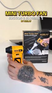 KEELAT Mini Turbo Fan With Suction And Blowing And Belt Cutting Function High Wind Speed And Type-C