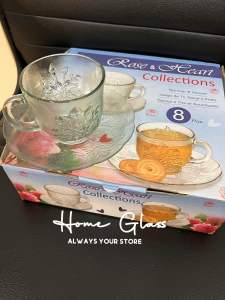 CANGKIR SET ROSE 8PCS/12PCS CANGKIR TEH