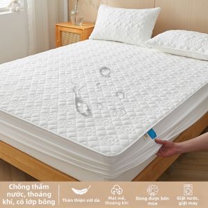 MiiOW | Ga bọc nệm chống thấm bảo vệ nệm dày có lớp bông