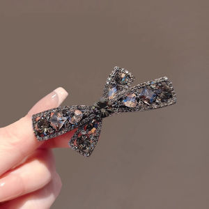 New Hollow out Hair Clips Side Bangs Black Obsidian Color Womens Fashion Versatile Hair Accessories Duckbill Hair Grips