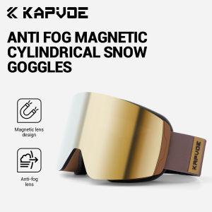Kapvoe | KAPVOE New Outdoor Photochromic Ski Goggles Magnetic Anti-fog Ski Glasses Winter Sports Skiing Snowboard Men Women UV400 Snow
