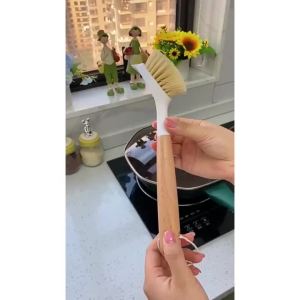 Bàn chải chà bồn rửa chén có tay cầm dài và chất lông dày cao cấp-Hesede
