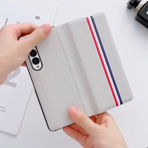 Bao Da Họa Tiết Thom Browne Samsung Galaxy Z FOLD 5 / Z FOLD 4 / Z FOLD 6