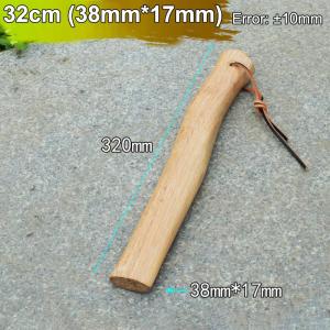Solid Wood Axe Handle 35cm Short Replacement for Garden Tools Durable Handmade Parts for Wood Chopping Outdoors
