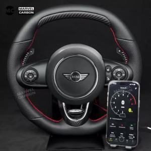 LED Carbon Fiber Aluminum Alloy LED Magnetic Paddle Shifters for Mini F55 / F56 /F57 / F60,A90 Supra MK5