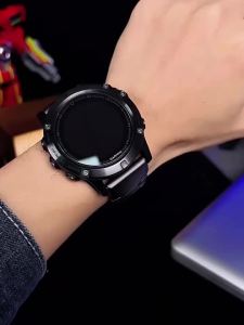 Dây Đeo Cao Su Titan Từ Tính Cho Đồng Hồ Garmin 22/26MM Tương Thích Với Forerunner 255/265/945 Enduro 3/2/1 Fenix ​​7/8/6 7x/8x/6x Vòng Đeo Tay Sang Trọng