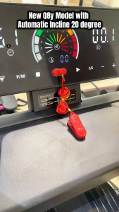 Electric treadmill Tilt Angle Adjustment Music Heart Rate Detection App Massager Q8