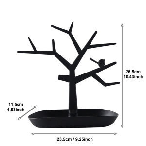 Creative Tree Shaped Jewelry Display Rack Desktop Key Holder Earrings Rings Watches Multifunctional Storage Hanging Rack
