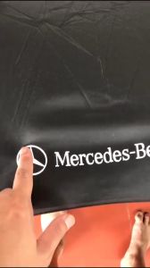 Dù che mưa chắc chắn chống lật Ô golf chống lật Logo Manchester United Dù cán thẳng chống lật vải dù chống tia UV gấp ngược đi ô tô