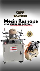 Grakitec Mesin Reshape / Setrika & Uap Topi DS-51 include Compressor untuk topi baseball snapback polocap fivepanel trucker