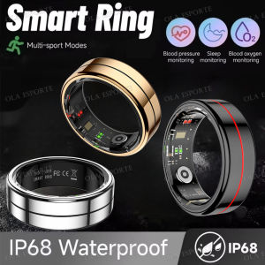 2025 New Smart Ring Blood Pressure Heart Rate Monitoring Smartring IP68 & 5ATM Waterproof Multi-sport Mode Smartring Man Women