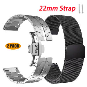 22mm Magnetic Metal Strap For Watch GT5 GT5 pro GT4 GT3 GT2 46MM Bracelet Stainless Band For Xiaomi S1 Active S2 S3 S4 Wristband
