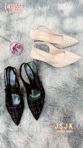 [JESSICASTORE] Pointed Heels for Women 2023 Summer Half Closed HEELS with 5.5 Cm  #1855