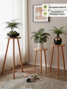 Solid Wood Floor Flower Stand