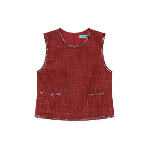 XXNING | Bộ Áo Gile và Chân Váy Midi Phong Cách Pháp Elegance