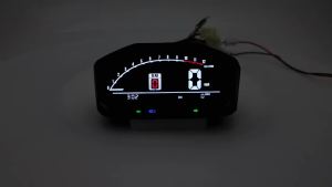 RYSJM | 12V Universal Motorcycle Speedometer Digital Dash LCD RPM Odometer Tachometer With Sensor Bracket For 1/2/4 Cylinder Motorbike