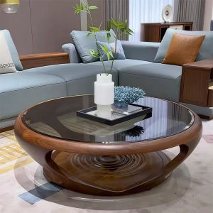 Modern Minimalist Italian Style Solid Wood Coffee Table Luxury Living Room Small Table Wabi-Sabi Creative Mini Tea Table