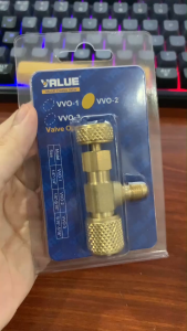 Van Khóa Gas Chống Bỏng VALUE VVO-2 Dụng Cụ Mở Môi Chất Lạnh Bằng Kim Loại Cho Máy Lạnh Điều Hòa