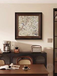 HAOJIUBUJIAN | Hand-carved Vintage Floral and Birds Wall Art Copper Engraving