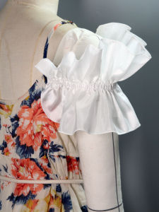 Detachable Short Sleeve Suspenders Oversleeve Large Ruffles off-Shoulder Sun Protection Arm Covering Sweet off-the-Shoulder Decorative Oversleeve