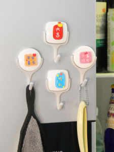 Móc Treo Từ Tính Mạnh Mẽ Cho Tủ Lạnh Móc Treo Từ Tính Không Để Lại Dấu Vết Không Cần Đục Lỗ Trang Trí Nhà Cửa Phụ Kiện Nhà Bếp