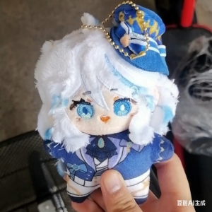 Genshin Impact Cotton Doll Furina 11cm Plush Pendant Anime Game Peripheral Birthday Gift