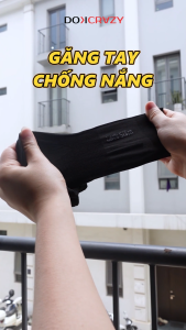 Găng Tay Chống Nắng (Tia UV) Nam Nữ Vải Cotton Thoáng Khí Xỏ Hở 2 Ngón Tay Đi Phượt Câu CáCo Dãn