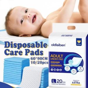 10/20PCS Oldlaiben Disposable Underpads for Adults Elderly Incontinence Diaper Premium Quality