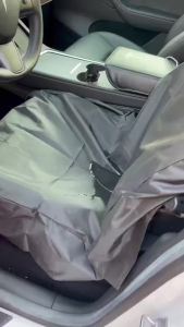 Car Seat Cover Protector Waterproof Front Seat Cover for Universal Car Seat Black Pack of 1