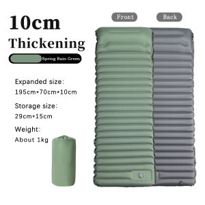 TPU new 10cm inflatable cushion with pillow hand pressure foot inflatable cushion outdoor tent camping inflatable bed camping da