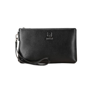 BULLCAPTAIN Mens Wallet Leather Fashion Casual Clutch Leather Multifunctional Small Document Bag