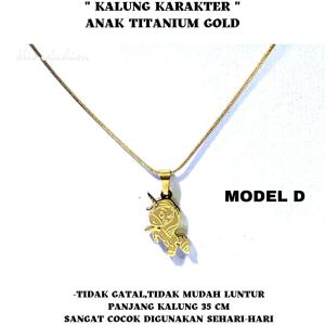 KALUNG ANAK ASLI TITANIUMKALUNG KARAKTER ANAK TITANIUMKALUNG ANAK TIDAK GATALKALUNG ANAK TIDAK LUNTURPANJANG 35 CMTERSEDIA BEBERAPA PILIHAN MODEL KALUNG