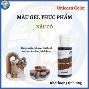 [Chai 28g] Màu nâu gỗ_Màu gel thực phẩm Unicorn Color