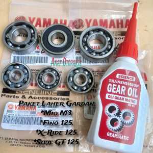 PAKET 6 PCS LAHER BEARING RASIO SET MIO M3 FINO FI 125 X-RIDE 125 MIO Z.