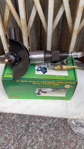 MÁY Mài Cắt đá hơi dùng khí nén 125mm ( đá hoa cương ) AT-285WH HYMAIR (5" AIR ANGLE SANDER / POLISHER WATER-FEED TYPE)