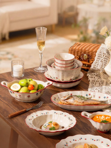 Yomerto | Wedding Housewarming Gift Underglaze Porcelain Tableware Set