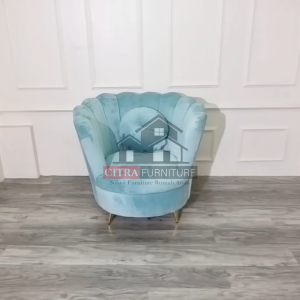 WIGO Sofa Kerang Nordic 1 Seater Shell Series | Sofa Classic Vintage