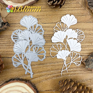 Ginkgo biloba leaves Beautiful FLowers Metal Cutting Dies Scrapbooking Decorative Embossing