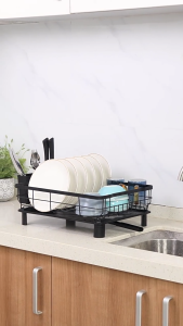 Dish Drying Rack For Kitchen Counter Large Dish Rack with Drainboard Rustproof Dish Drainer
