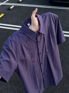 ZHUOCAN | Trendy Deconstructed Slim-fit Cool Feel Icy Silk Summer Shirt For Men