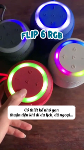 Loa Bluetooth Flip6 RGB Thiết Kế Hiện Đại Pin Khủng 1800mAh Nghe Nhạc Cả Ngày Phù Hợp Mọi Không Gian