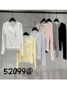 Slim Fit Long Sleeve T-Shirt Lace Vest Top Womens Premium Fashion Spring Commute Style V-Neck Regular Length Other Material