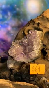 Vĩ đá Thạch Anh tím Amethyst Braxin Ugruway tự nhiên tán sắc lấp lắm thiền định vũ trụ năng lượng 661