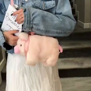 Túi Đeo Chéo Gấu Bông Hình Con Heo - Túi Đeo Vai Gấu Con Heo Dễ Thương