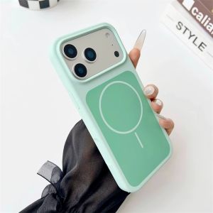 Liquid Silicone Magnetic Soft Case for Magsafe IPhone 17 16 15 14 Pro Max IPhone17 ProMax 17Pro IPones Mac Safe Soft Phone Cover