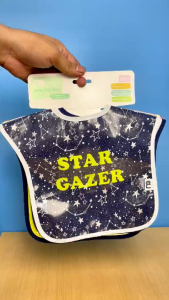 Hntob 6M+ 3pcs/set Baby Bib Waterproof Drool Towel Infant Feeding Bibs Set of 3 ( Randomly Given)