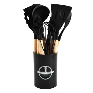 Non-stick Heat Resistant Silicone Spatula Set 12 Pieces