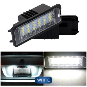 2pcs Car Canbus No Error Led Signal Lamp Number License Plate Lights White Ice Blue For Seat Leon MK2 1P1 2005-2012 the Car