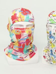 Printed Warm Ski Face Mask Windproof Neck Protection Quick Dry Head Cover for Adults Kids Autumn Winter As Helmet Liner